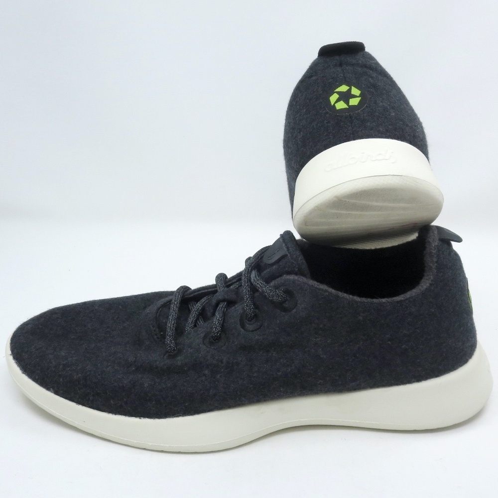 Allbirds Sz 12 WOOL RUNNERS Shoes Superfine NZ Merino Charcoal Gray Sneakers